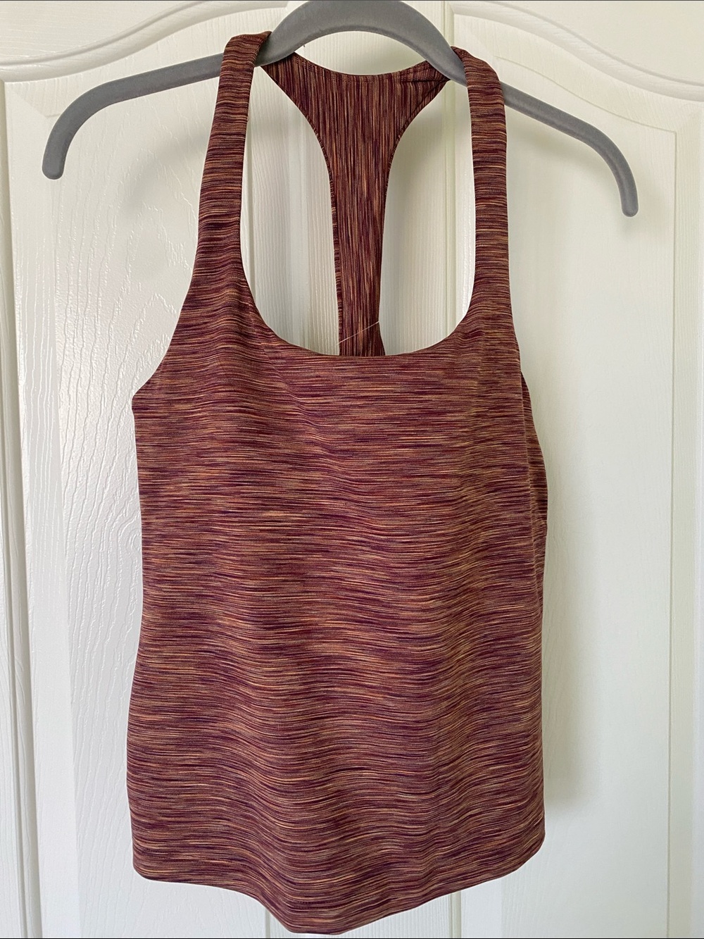 Athleta Burgundy Multi Marled Racerback Tank